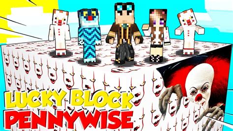 Sfida Dei Lucky Block Giganti Di It Il Pagliaccio Su Minecraft Youtube