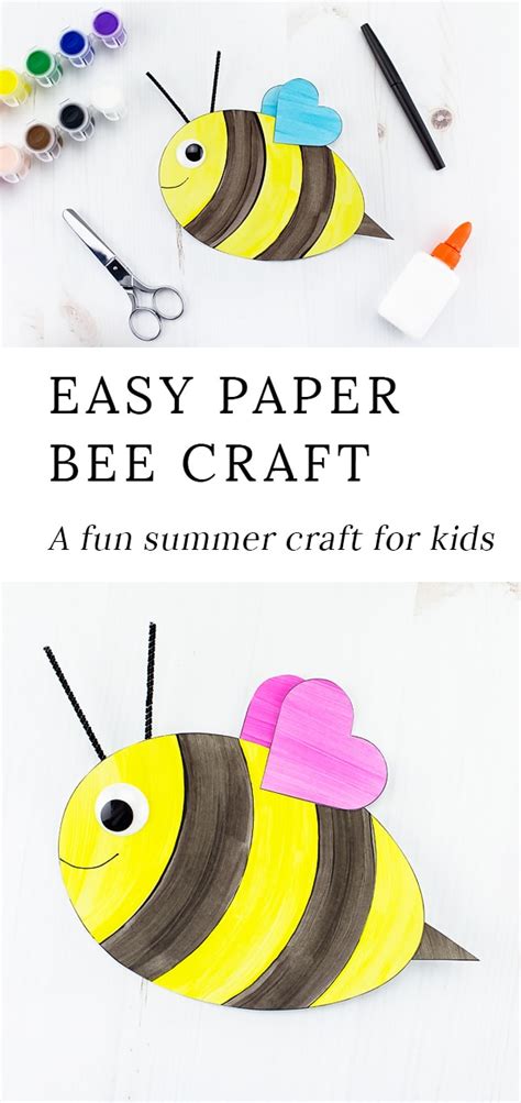 How To Make An Easy And Fun Paper Bee Craft