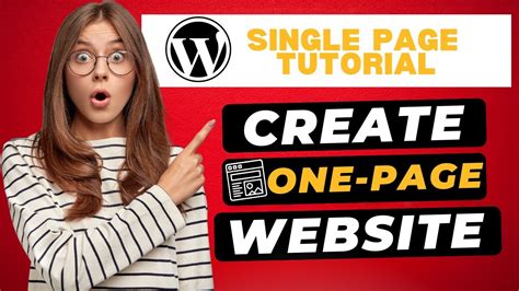 Cómo crear un sitio web de una página en WordPress Tutorial de