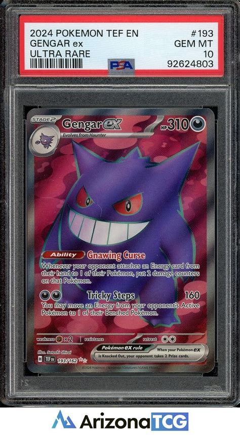 Gengar Ex 2024 Scarlet Violet Temporal Forces 193 162 Ultra Rare