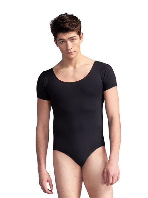 Capezio Short Sleeve Leotard W Round Neckline Mens Leotard Short