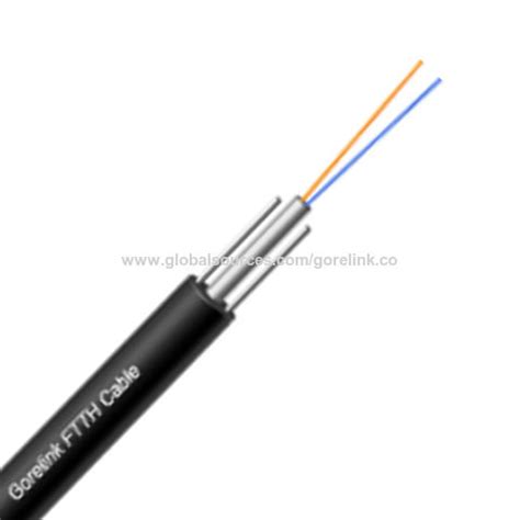 Gorelink Outdoor FTTH Drop Cable Central Loose Tube With Steel Wire