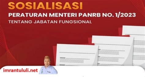 Materi Permenpanrb Nomor 1 Tahun 2023 Tentang Jabatan Fungsional