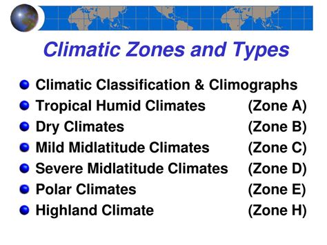 PPT - Chapter 8 Climatic Zones and Types PowerPoint Presentation - ID ...