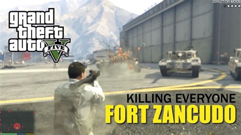 Killing Everyone In Fort Zancudo Stealing Military Jet In Director