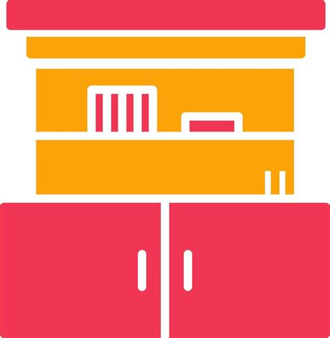 Cupboard With Shelves Vector Icon 41800290 Vector Art At Vecteezy