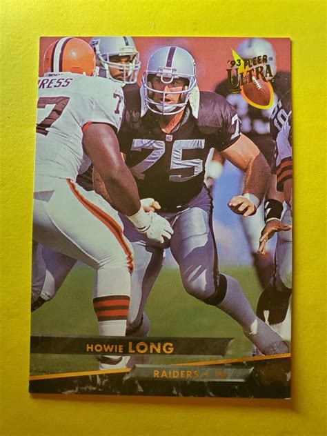 Hof Howie Long Oakland Raiders Villanova Wildcats Ultra