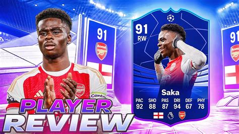 Ucl Totgs Saka Player Review Ea Fc Ultimate Team Youtube