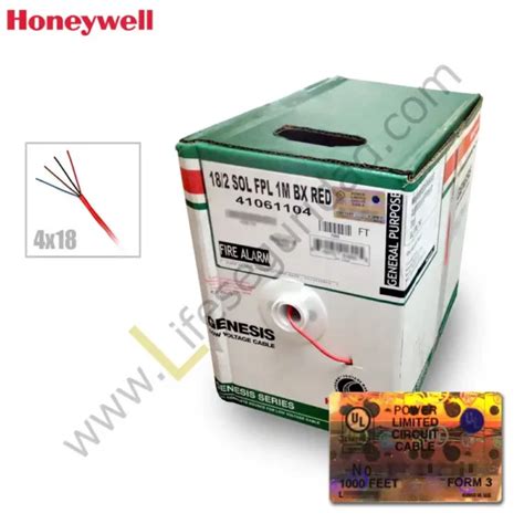 CABLE FPLR 4X18 AWG UL CONTRA INCENDIO NO APANTALLADO HONEYWELL X300