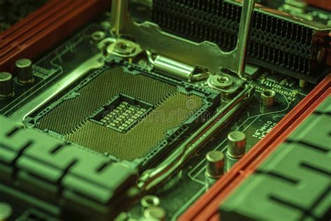 Cpu socket motherboard 14 stock image. Image of closeup - 217005067