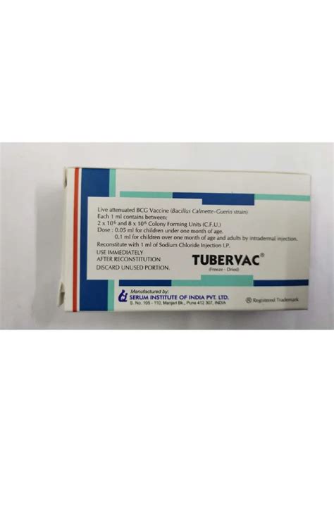 Tubervac Bacillus Calmette Guerin Vaccine I P Serum Institute Of