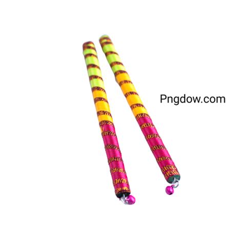 Dandiya Sticks On A Transparent Background Raas Garba Or Dandiya Raas