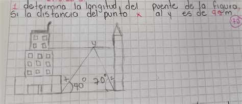 Determina La Longitud Del Puente De La Figura Si La Distancia Del