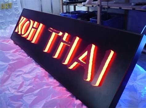 DIY LED Backlit Channel Letter Sign LED Letter Sign 3D Light Box Letter ...