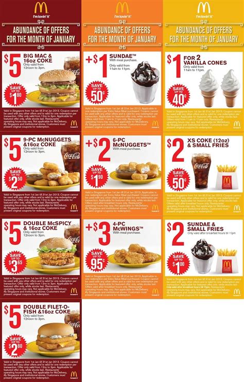 Free Printable Mcdonalds Coupons Online - Free Printable