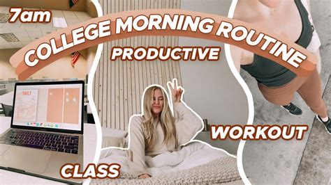 7am Productive College Morning Routine 2021 Youtube