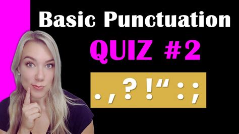 English Punctuation Quiz 2 15 Questions With Answers Youtube