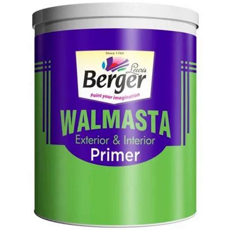 Berger Walmasta Exterior Interior Primer 1 Ltr At Rs 115 Litre In