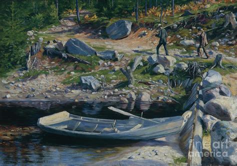 Home From Fishing Painting By Gustav Wentzel Fine Art America