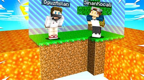 Minecraft TEK BLOK LAV SKYBLOCK Bölüm 1 YouTube