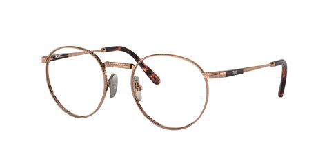 Round Ii Titanium Optics Eyeglasses with Rose Gold Frame - RB8237V | Ray-Ban®