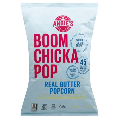 Angies Boom Chicka Pop Real Butter Popcorn 44 Oz 12 Pack