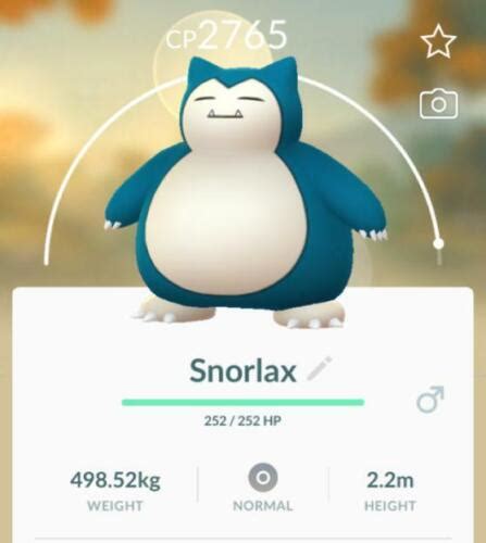 Pokémon Go Snorlax Level 34 Yawn Move Limited Fast Delivery Level