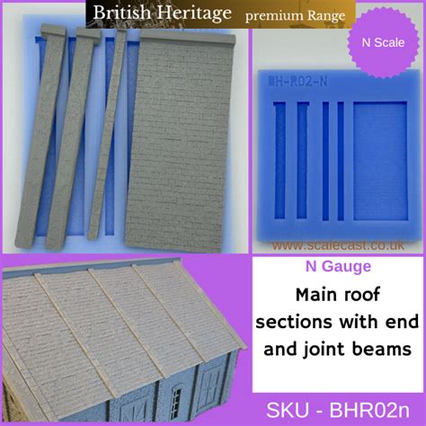 British Heritage Main Roof Sections Beams N Gauge Casting Mould