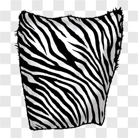 Download Stylish Black And White Zebra Print Blanket Png Online