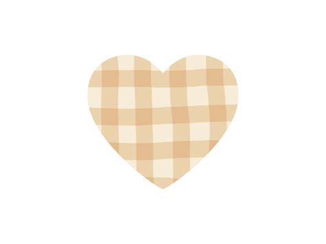 Plaid Pastel Heart Clipart Yellow Graphic By F33ls Design Creative