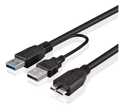 Cable Micro B Usb 3 0 Tipo Y Para Disco Duro Alta Velocidad Cuotas Sin Interés