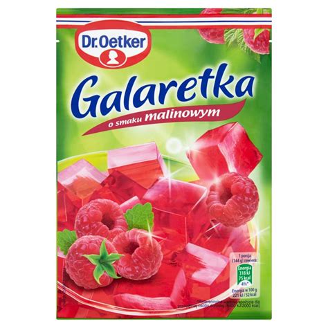 Dr Oetker Galaretka o smaku malinowym 77 g Delikatesy Dwójka