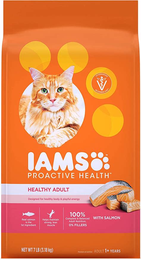 Iams Proactive Health Adult Healthy Dry Cat Food With Salmon Cat Kibble