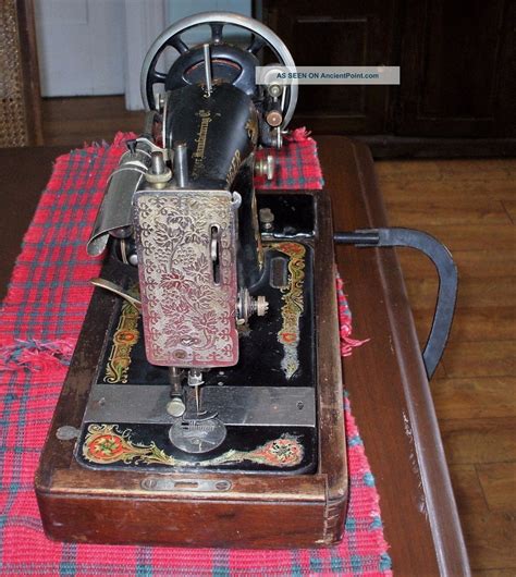 Antique Singer Sewing Machine Model Aa With Knee Bar