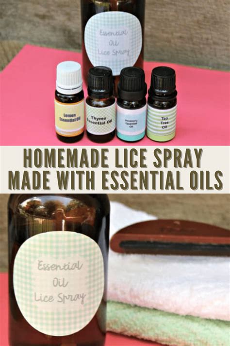 Homemade Lice Spray Made With Essential Oils