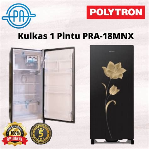 Jual KULKAS 1 PINTU POLYTRON HITAM PRA 18MNX PRA 18MNX GARANSI