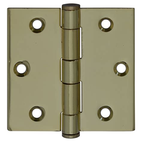 Everbilt 3 Inch With Square Corners Solid Brass Door Hinge 1 Pc The Home Depot Canada