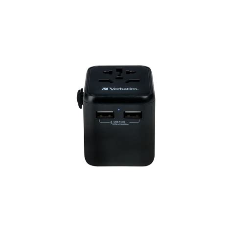 Verbatim Universal Travel Adapter Uta X Usb A X Ac