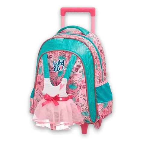 Mochila Escolar De Rodinhas Baby Alive Ballet Infantil Madeiramadeira