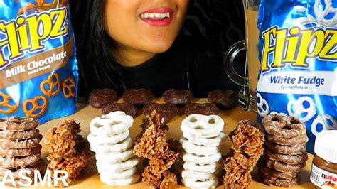 ASMR CHOCOLATE COVERED PRETZELS MUKBANG NO TALKING EXTREME CRUNCHY