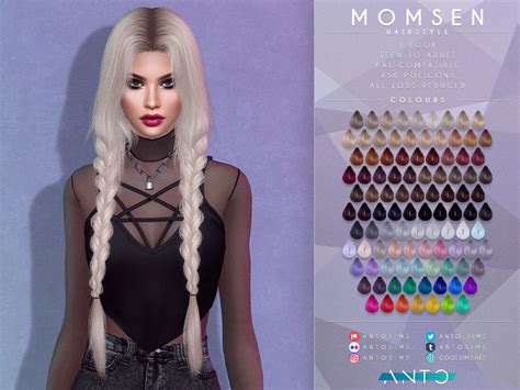 The Sims Resource [patreon] Momsen Hairstyle