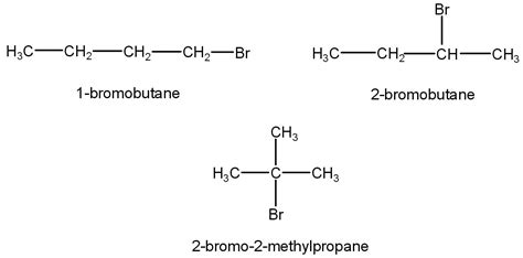 Structural Isomers C4h9br