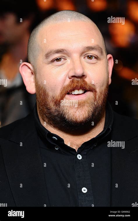 Nick Frost Arrives At The Premiere Of New Film Tintin At The Odeon West