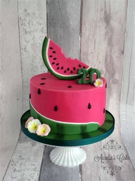 Bolos Decorados Melancia Themed Cakes Watermelon Birthday Cake