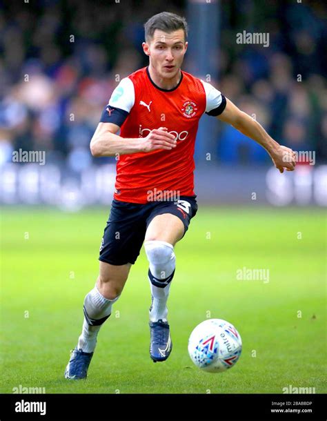 Luton Towns Dan Potts In Action Stock Photo Alamy