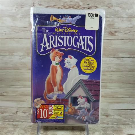 THE ARISTOCATS WALT Disney S Masterpiece Collection VHS FLAMBANT NEUF