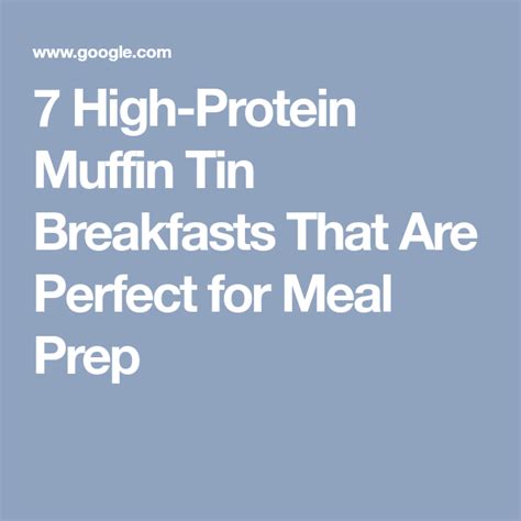 7 High Protein Muffin Tin Breakfasts That Are Perfect For Meal Prep