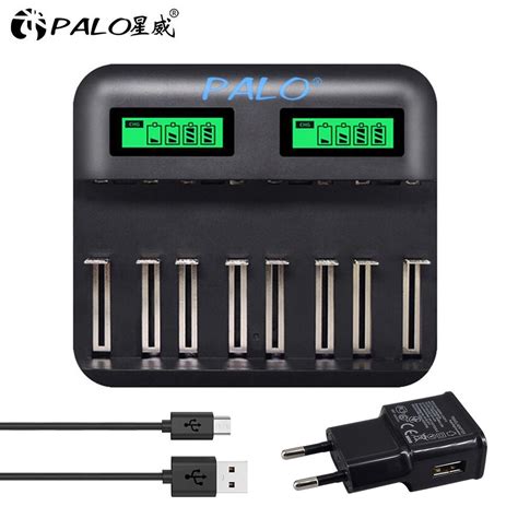 Cheap Palo Slots Lcd Display Usb Smart Battery Charger For Aa Aaa Sc