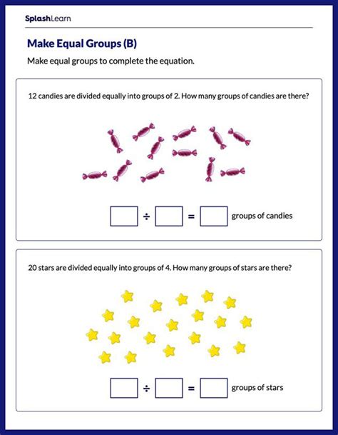 Division As Sharing Worksheet Worksheets For Kindergarten