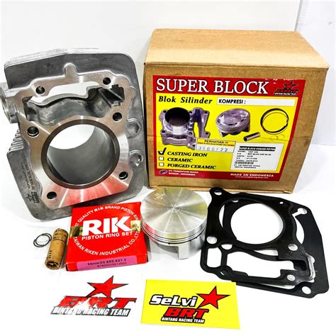 Jual BLOK BRT CRF 150 VERZA MEGAPRO MONO CAST IRON FORGED PISTON BOREUP